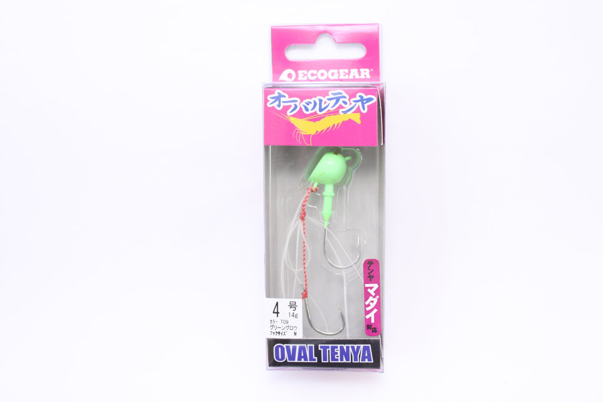 Ecogear 1118 Oval Tenya No. 4, T09 Green Glow