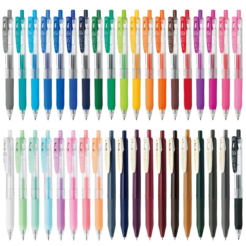 ZEBRA JJ15-38C-AZ Gel Ballpoint Pen Sarasa Clip 0.5mm 38 Colors