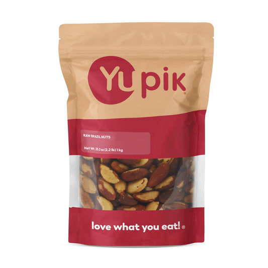 Yupik Raw Brazil Nuts, 2.2 lb (35.2 oz), Gluten-Free, Kosher, Shelled, Unsalted, Unroasted, Raw Nuts, Nutritious Healthy Snacks, Rich in Selenium