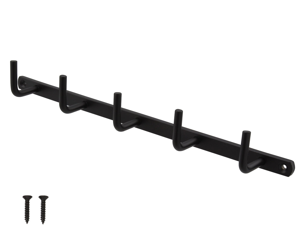 ハイロジック High Logic TQOOL Stylish 5 Row Line Hooks, Black, 58648, Pack of 1