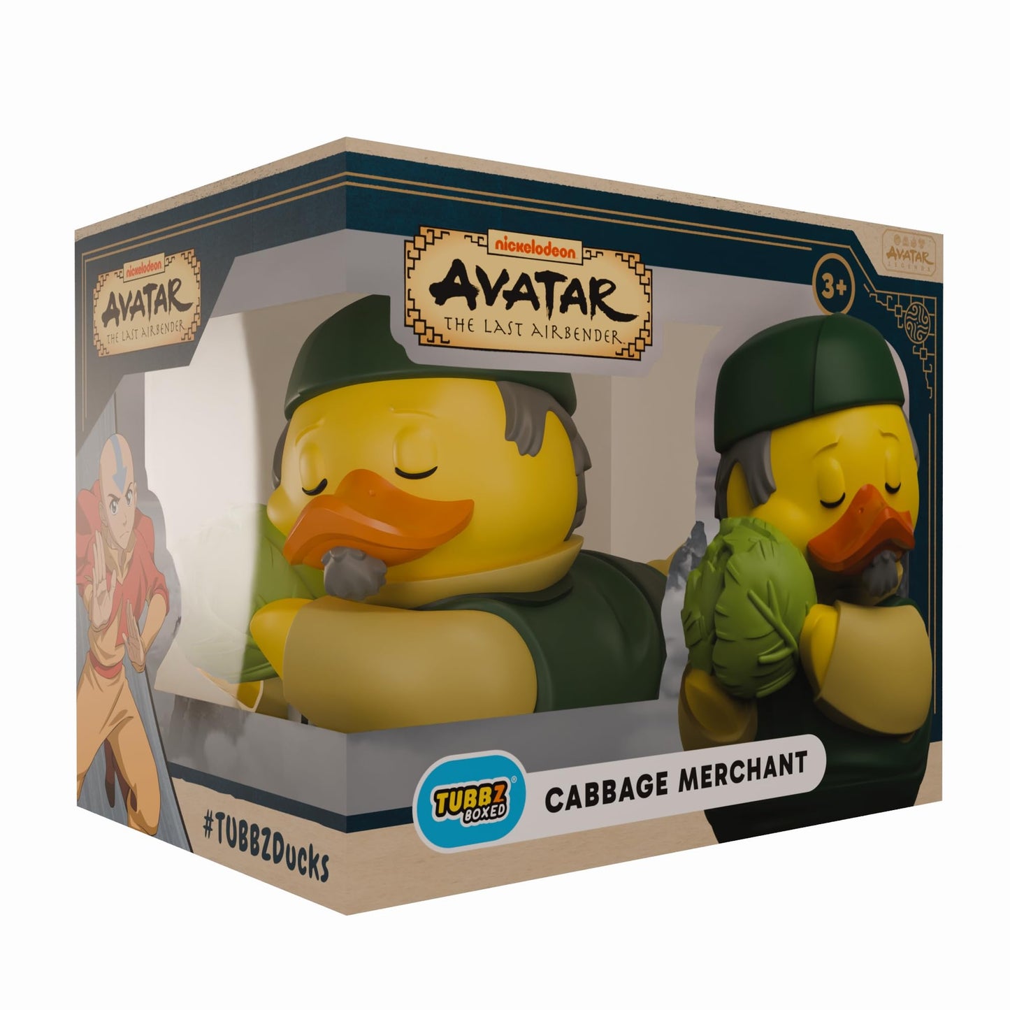 TUBBZ Boxed Edition: Avatar The Last Airbender - Cabbage Merchant Cosplaying Rubber Duck Vinyl Figure – Official Collectible for Fans of Avatar