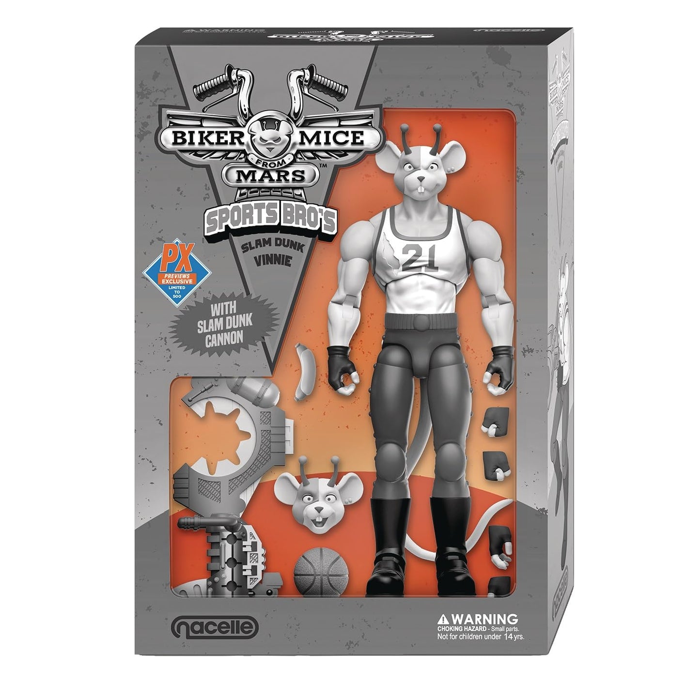 Biker Mice from Mars: The Sports Bro’s Vinnie (Black & White) Previews Exclusive Action Figure