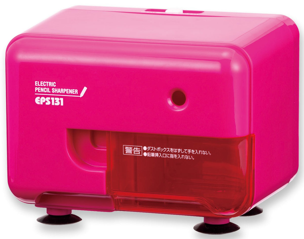 Asuka EPS131P Electric Pencil Sharpener with Adjustable Tip Function, Pink