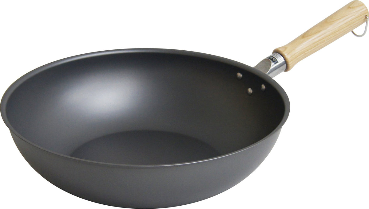 Urushiyama Metal Industries TSO-W30 Frying Pan, Deep Type, 11.8 inches (30 cm), Induction Compatible, Made in Japan