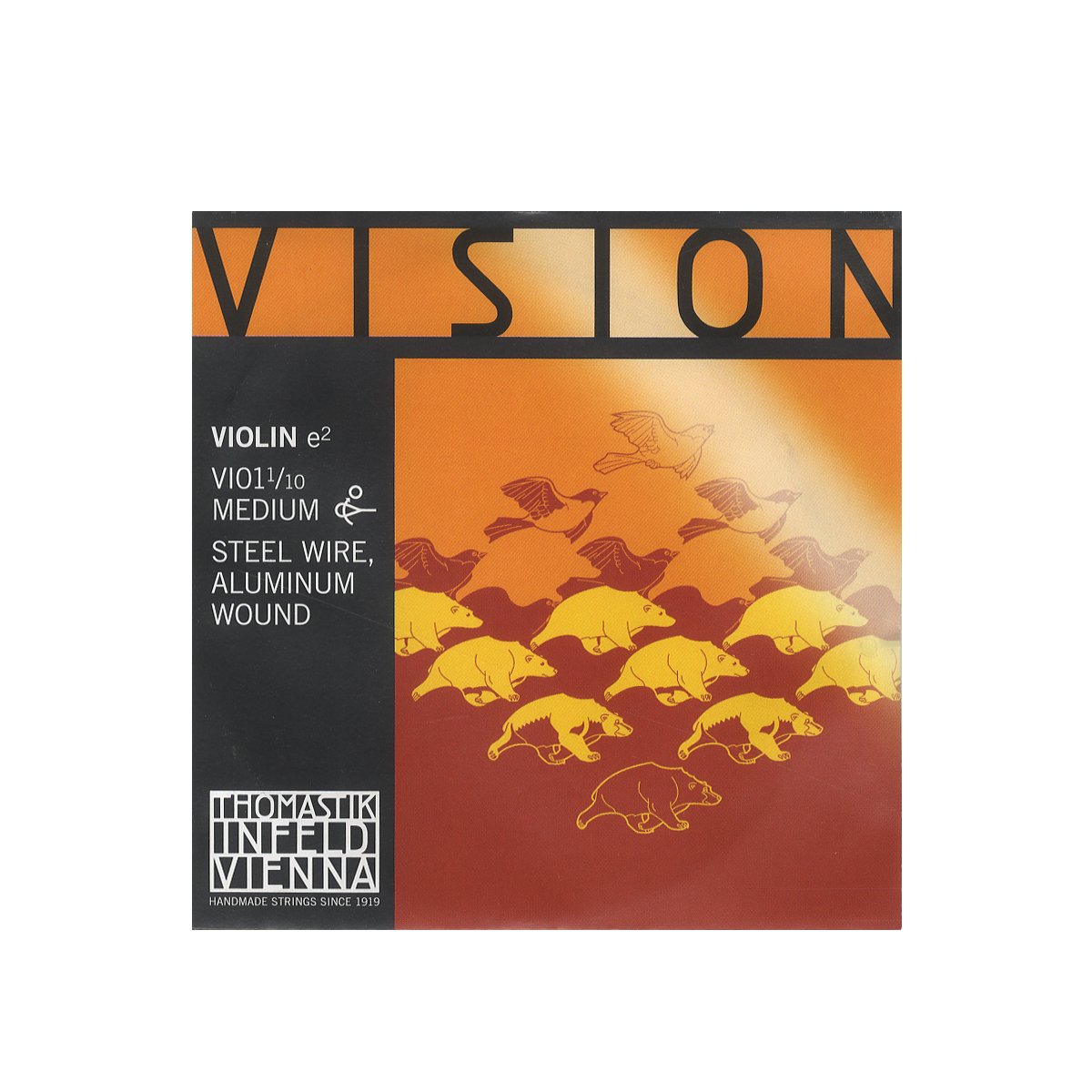 Vision VI01 Violin Strings, E-Wire, Aluminum Wound