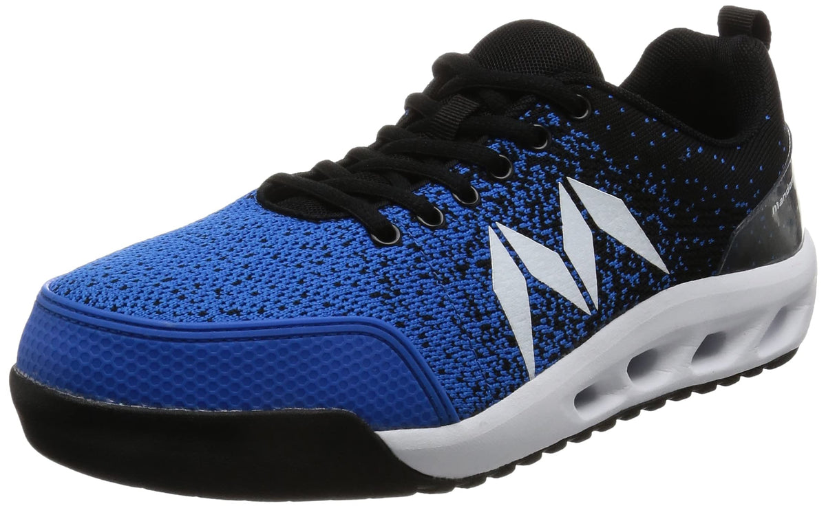 Gatsby Mandom Knit Safety Japanese Sneakers - Steel Toe Cap, Innovative Knitted Material (26 cm - 8 US, Blue-Black)