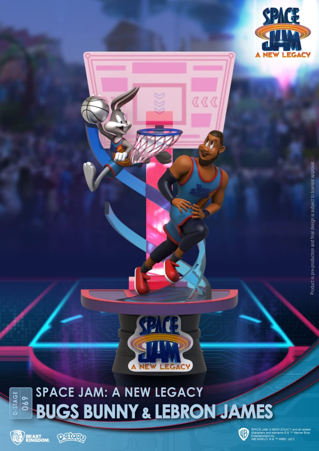 Beast Kingdom-DS-069-CB-SPACE JAM: A New Legacy-Bugs Bunny & Lebron James Close Box Figure