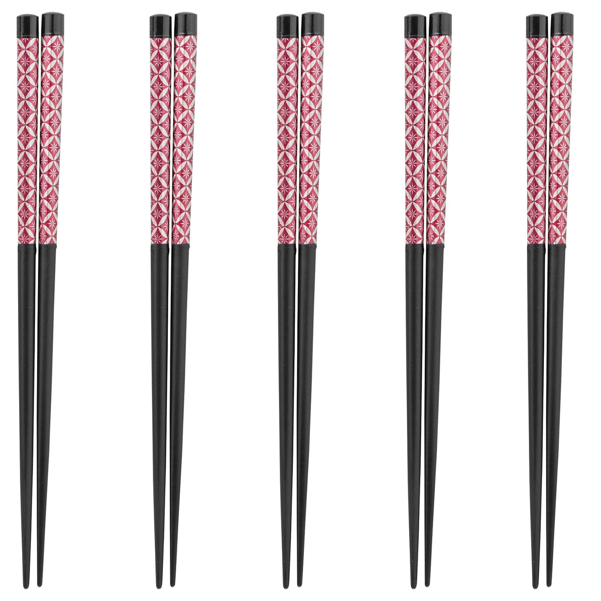 J-kitchens PID2957 Happy Chopsticks, Set of 5 Pairs, Material: Wood, Chopsticks, Made in Japan