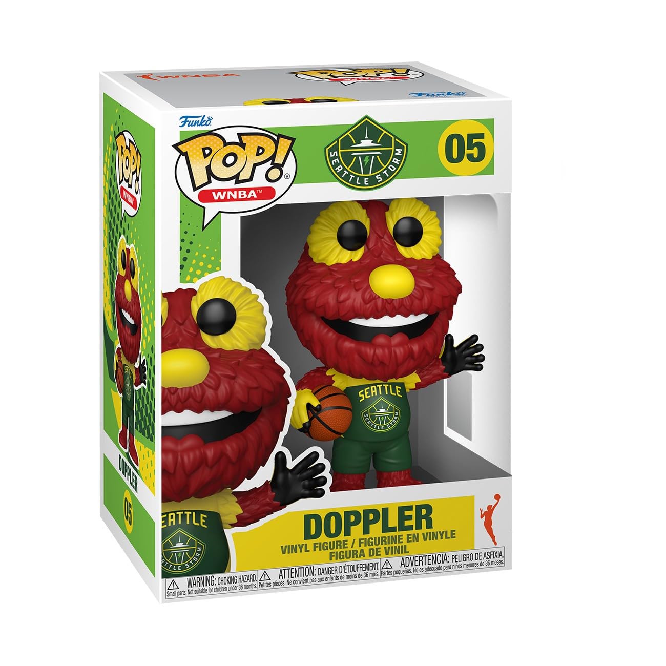 Funko Pop! WNBA: Seattle Storm - Doppler - Sports Mascots - Collectable Vinyl Figure - Gift Idea - Official Merchandise - Toys for Kids & Adults - Sports Fans - Model Figure for Collectors