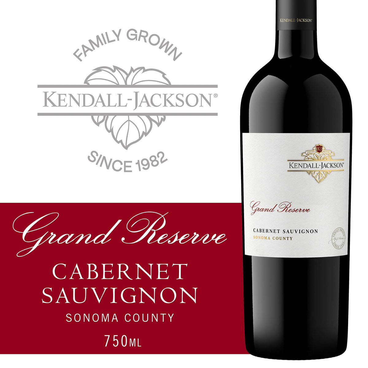 Kendall-Jackson Grand Reserve Cabernet Sauvignon Red Wine, 750ml