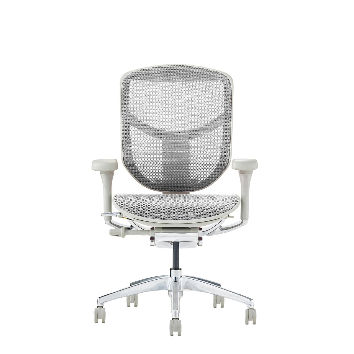 エルゴヒューマン(Ergohuman) ergohuman2 EJ2-LAM-GF-WH Office Chair Frame: Gray, Mesh: White, Enjoy, Low Type,
