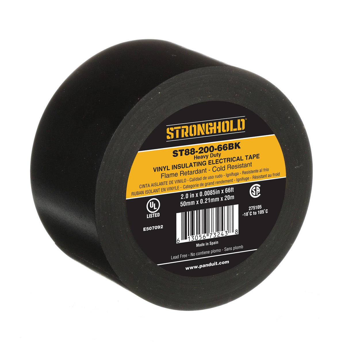 HD ST88 Black, 2.00" x66'x.0085”