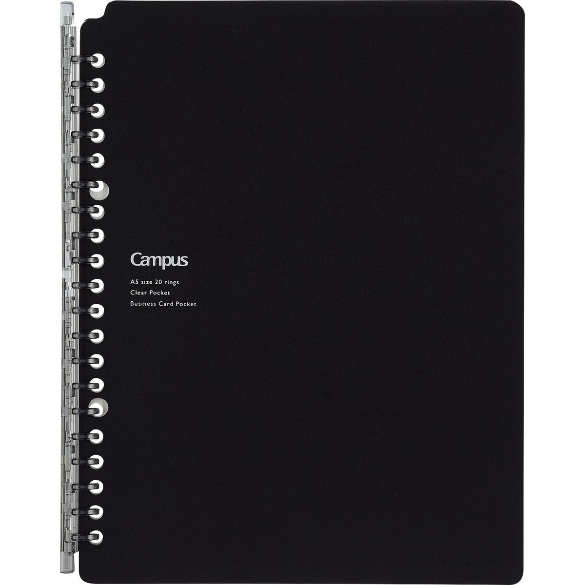 Kokuyo Smart Ring Binder, A5 Black Binder Notebook, Up to 25 Filler Papers