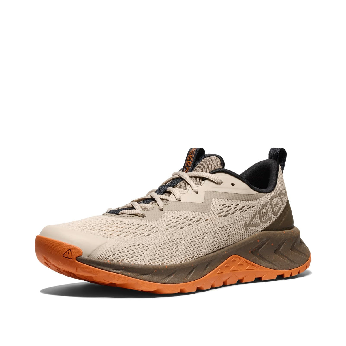 KEEN Men's Versacore Speed Breathable Vented Comfortable Hiking Shoes, Plaza Taupe/Gold Flame, 9