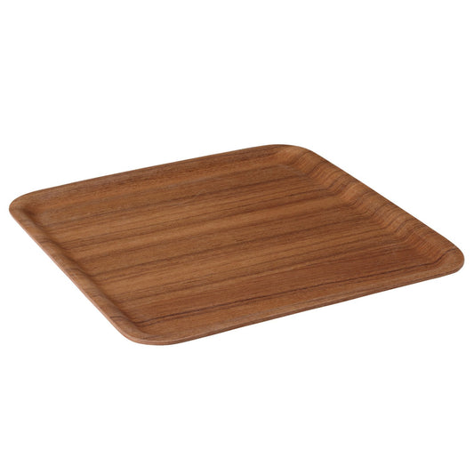 KINTO 45158 Non-Slip Tray, 12.6 x 12.6 inches (320 x 320 mm), Teak