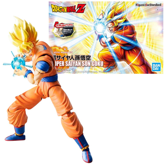 Bandai Spirits Figure-Rise Standard Super Saiyan Son Goku (New Pkg Ver) Dragon Ball Z, Multicolor