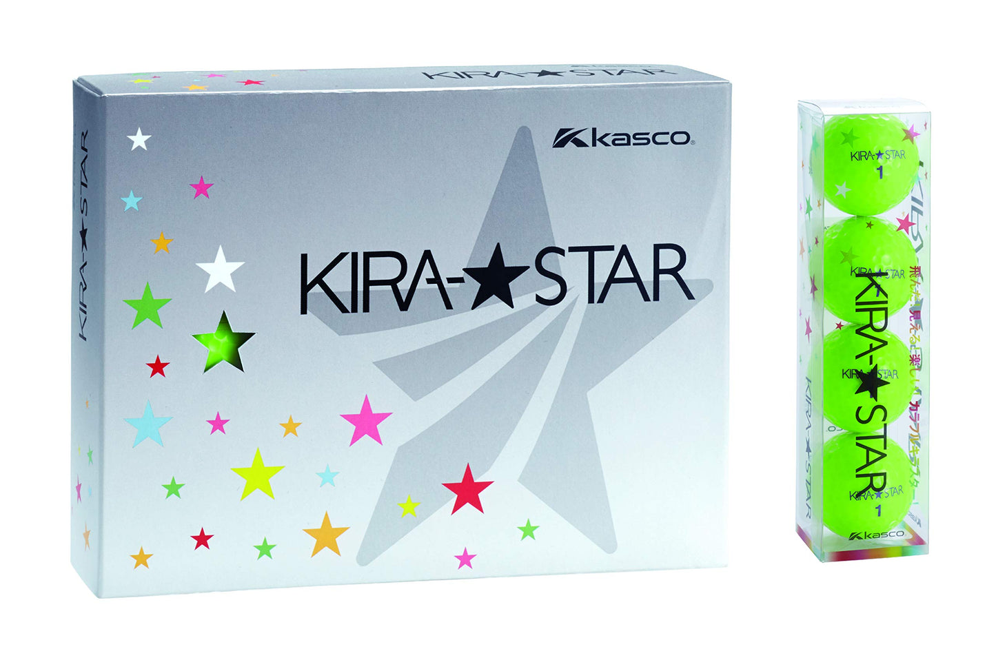 キャスコ(Kasco) Casco KIRA STAR2 Kira Star 2N Golf Balls, Lime Dozen