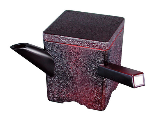 Fukui Craft 15157880 New Genroku Square Hot Tube, Large, Ancient Lacquer Engraving