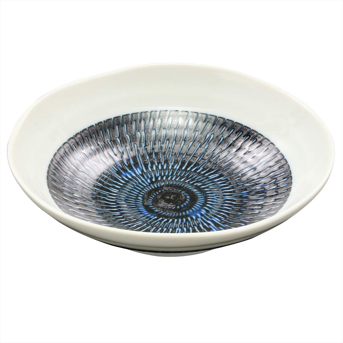 Mino Ware Bowl, Pot, Dish, Approx. 6.7 inches (17 cm), Microwave, Dishwasher Safe, Indigo