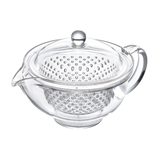Akebono Sangyo TW-3713 Clear Tea Pot Made in Japan Clear Clear Tea Strainer Makes Tea Good Visibility