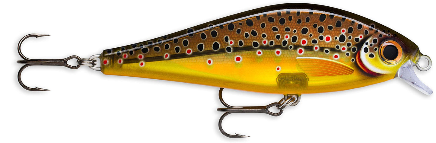 Rapala Unisex's Super Shadow Rap Lure, Live Brown Trout, 16