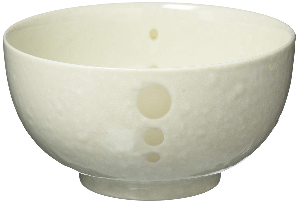 Mino Ware 132-1217 Bowl, Pot, Plate, Okonomi-don, Approx. 6.3 inches (16 cm), Microwave and Dishwasher Safe, Dot White