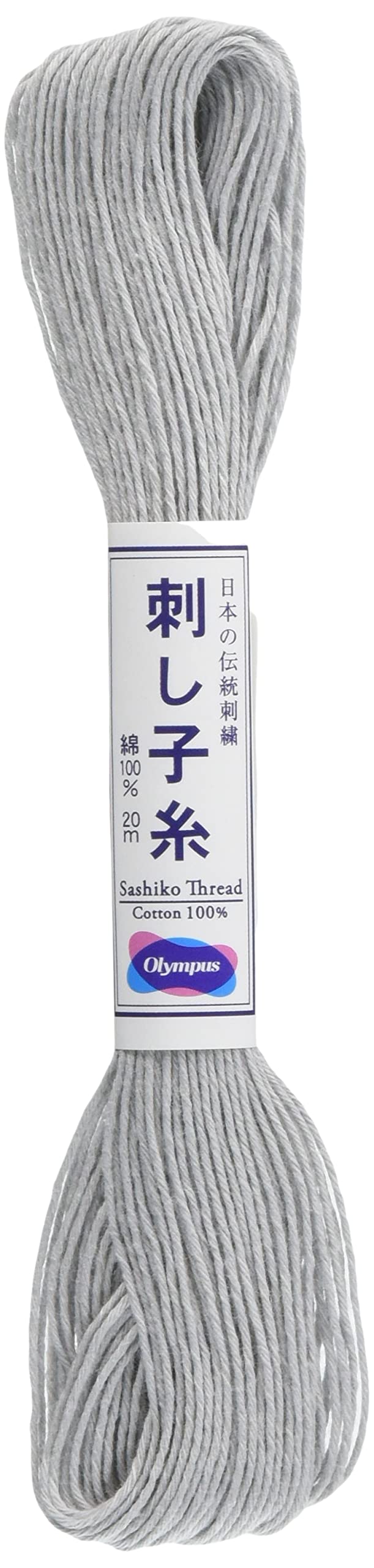 Olympus SASHIKO Thread 22YD Gray, Solid # 28, Light Grey