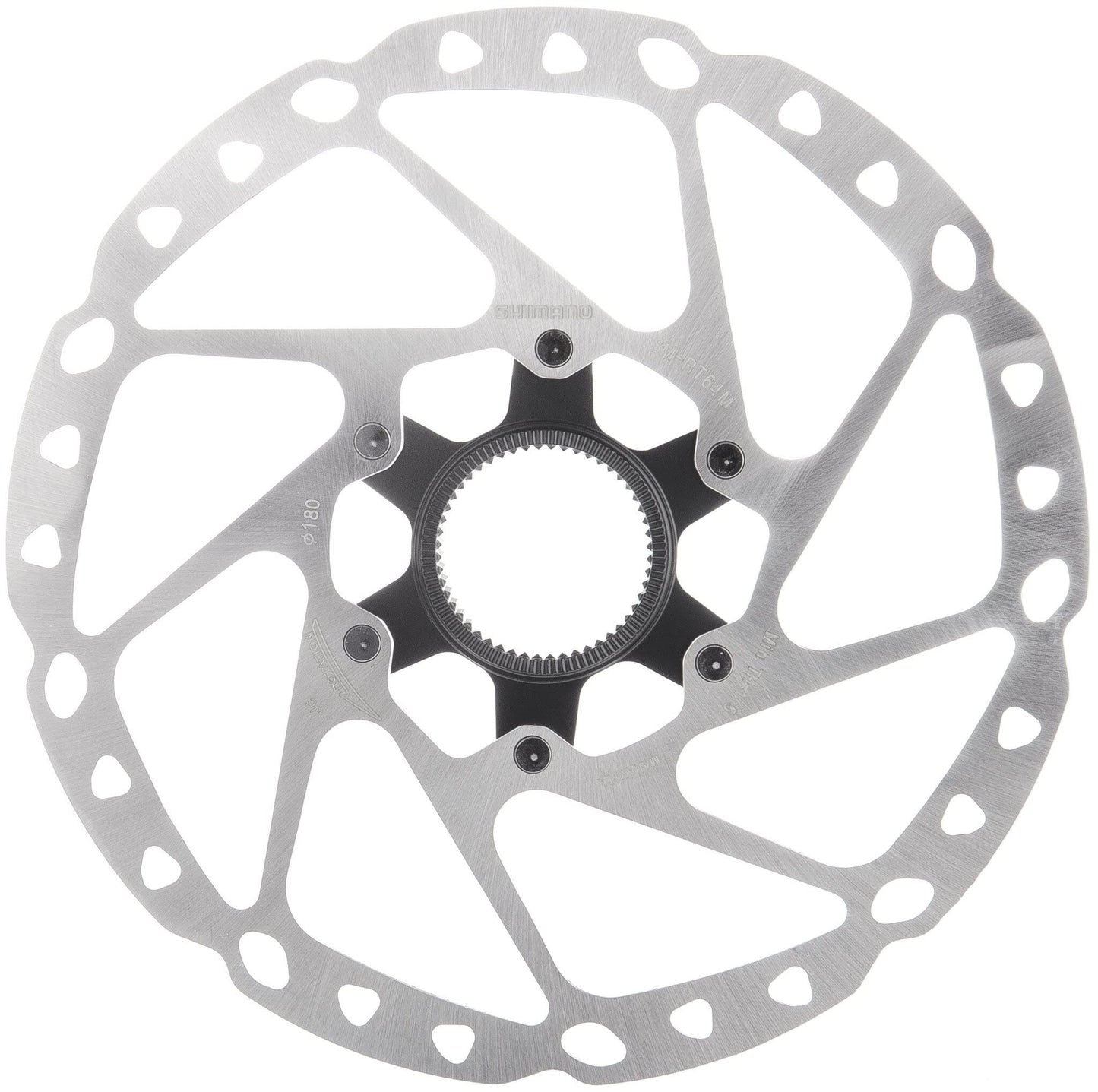 SHIMANO SM-RT64 Brake Disc Centre Lock Diameter 180 mm 2021 Brake Discs, silver