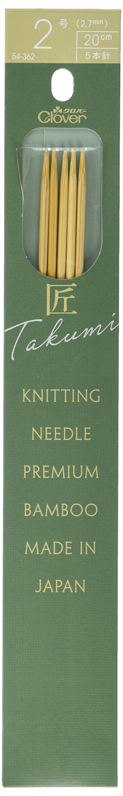 Clover Clover Takumi 5 Needles, 7.9 inches (20 cm), No. 2