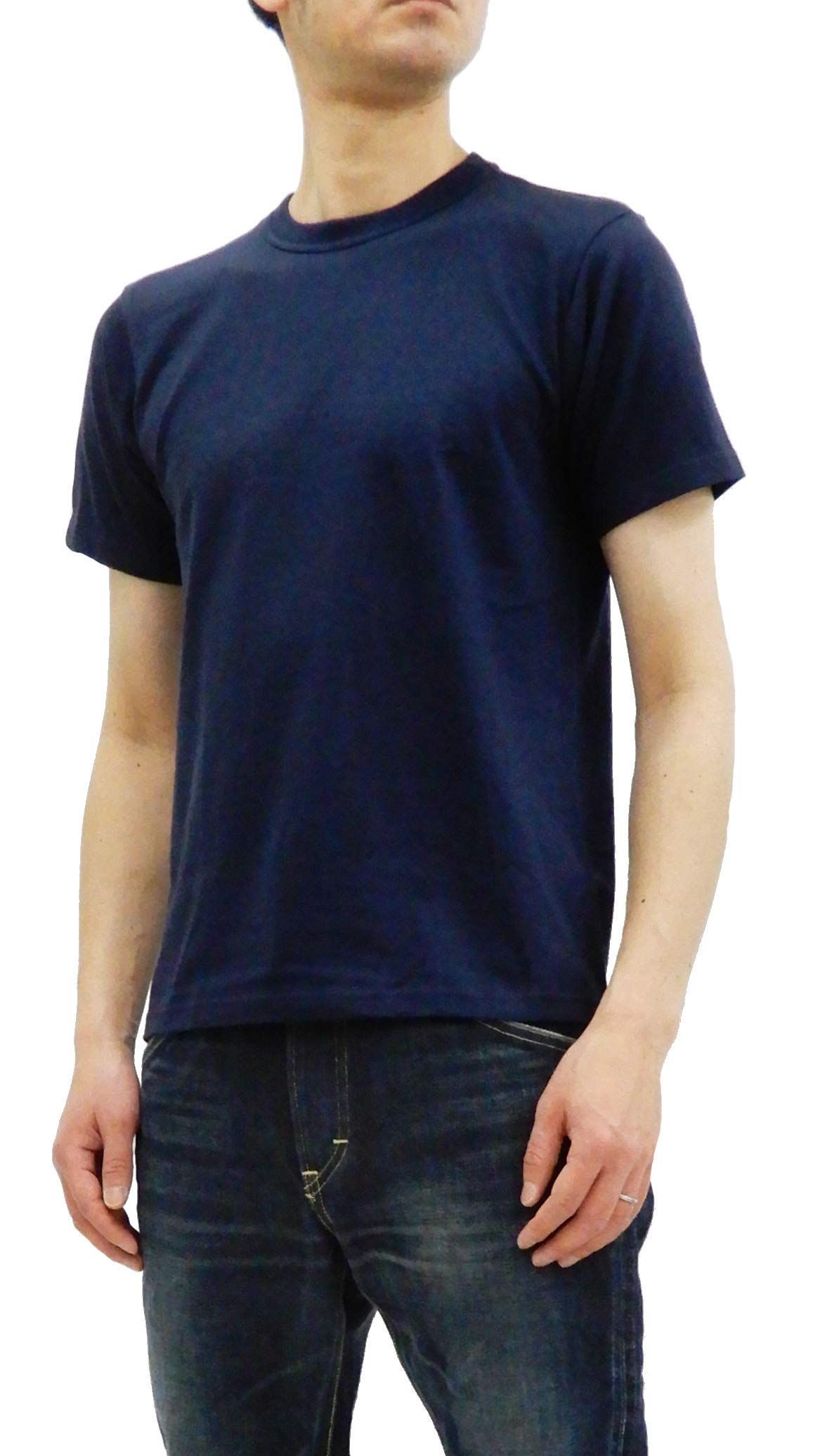 Whitesville Men's 2-Pack Plain T-Shirt Short Sleeve Tee Toyo Enterprises WV73544 Navy Blue Tagged Japan M (US S)