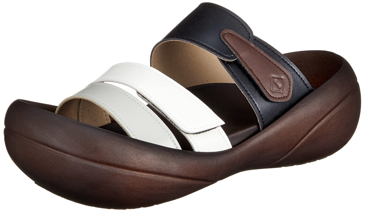 RegettaCanoe(リゲッタカヌー) Men's Slide Sandal, Monochrome, 25.5~26.5 cm 3E