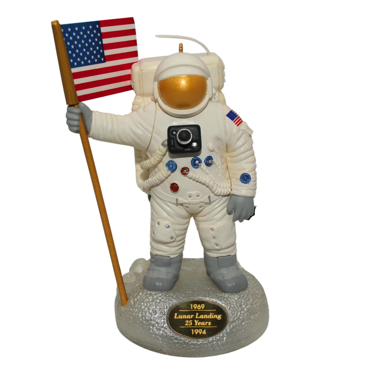 Hallmark Keepsake Ornament 1994 "The Eagle Has Landed" with Light and Hear the Voice of Neal Armstrong
