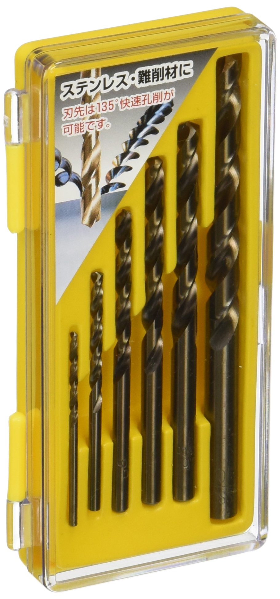 Fukitsu PA-429 6 PC Cobalt High Speed Drill Set