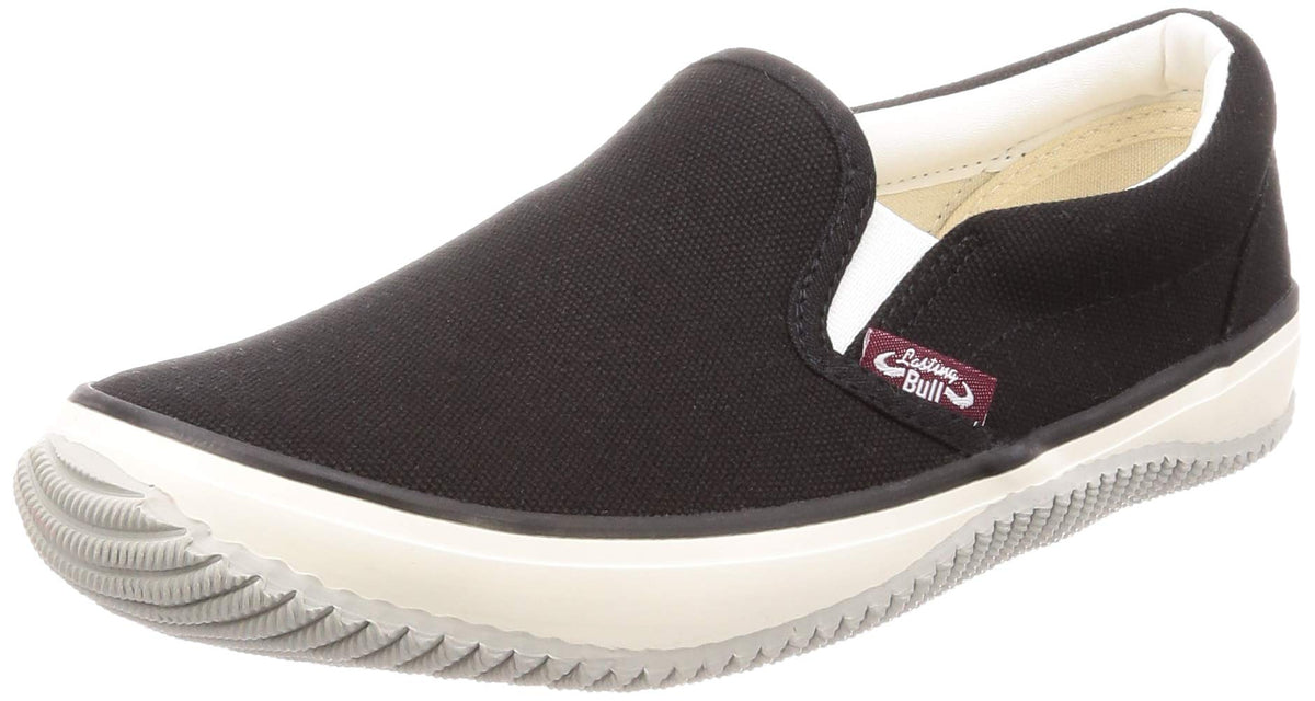 Lasting Bull(ラスティングブル) Men's Wide Slip on Loafer/Slip-on (Casual), Black, 27 cm 3E