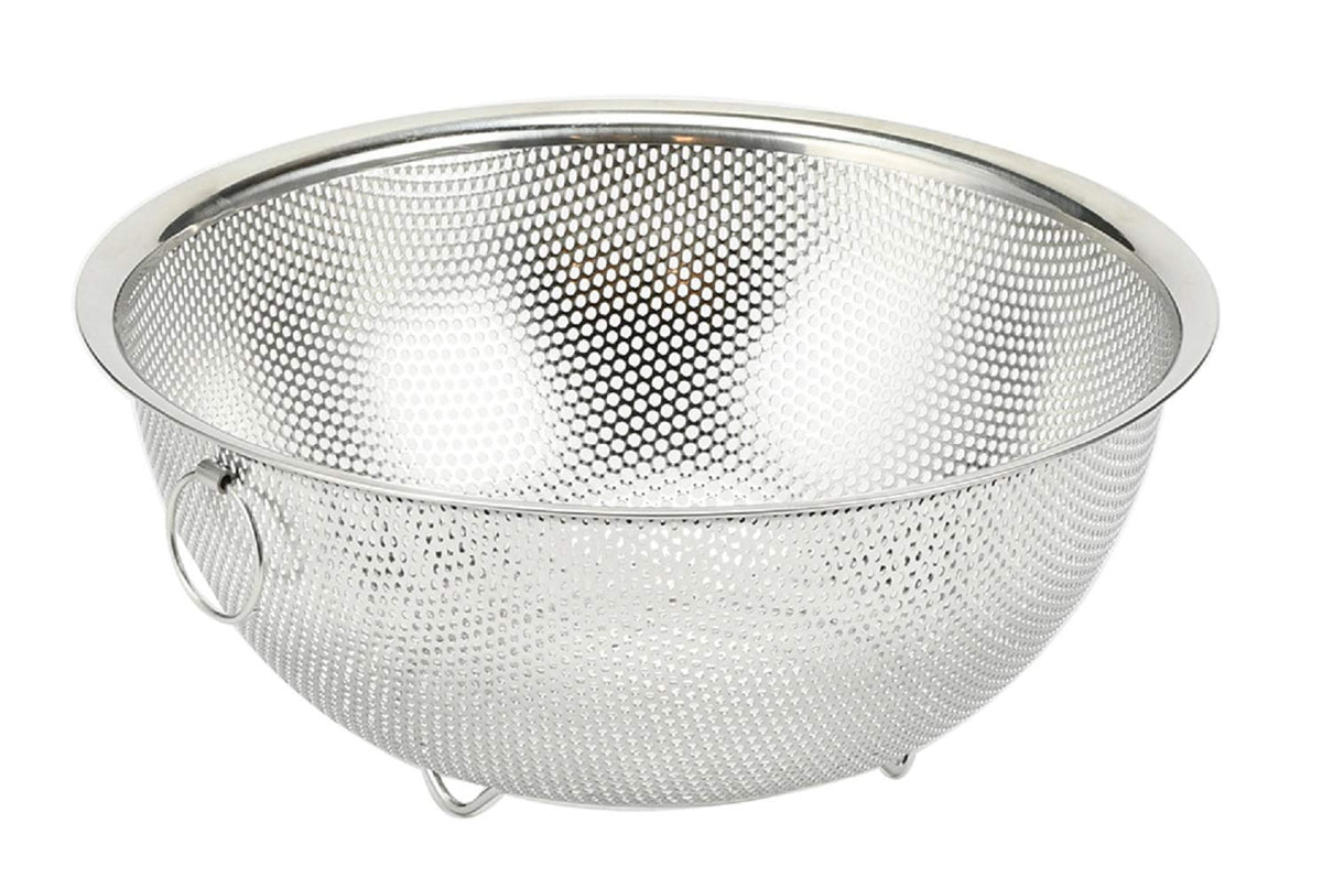 Pearl Metal At Aqua HB-4111 Punch Bowl Colander, 8.3 inches (21 cm), Foot Included, Stainless Steel, Silver