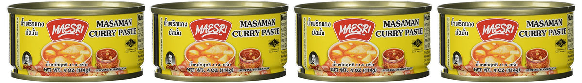 Maesri Thai Masaman Curry - 4 Oz (Pack of 4)