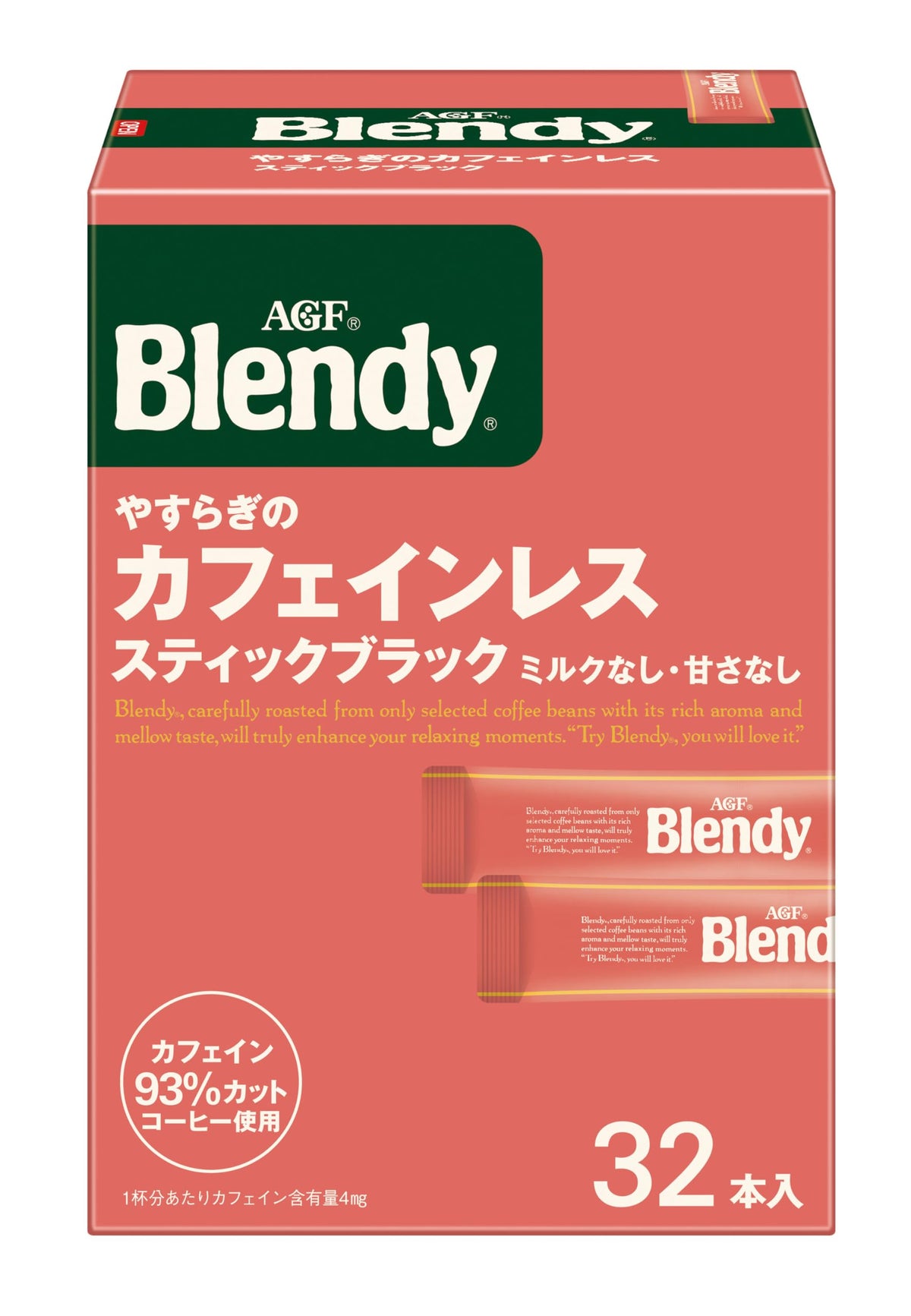 AGF Blendy peace of this caffeine-less stick 32 [stick coffee] [coffee soluble in water] [decaffeinated coffee] 32 pieces