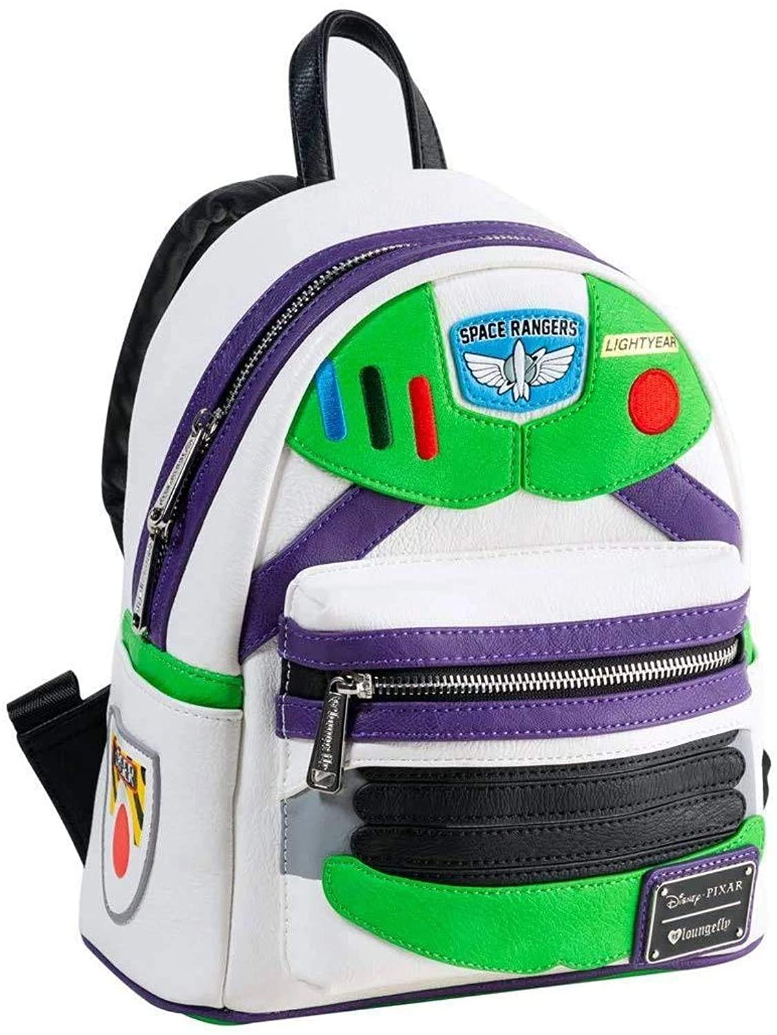 Loungefly Toy Story Buzz Lightyear Faux Leather Womens Double Strap Shoulder Bag Purse