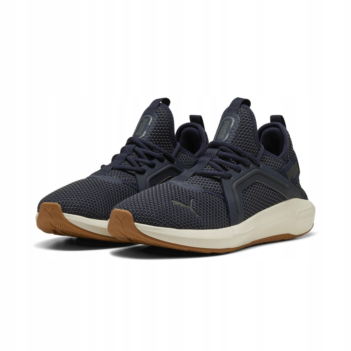 Puma SOFTRIDE Enzo Running Training Sneakers Athletic Shoes, 25 Spring Summer Colors Puma Navy/Warm White/Cool Dark Gray (01), 22.5 cm