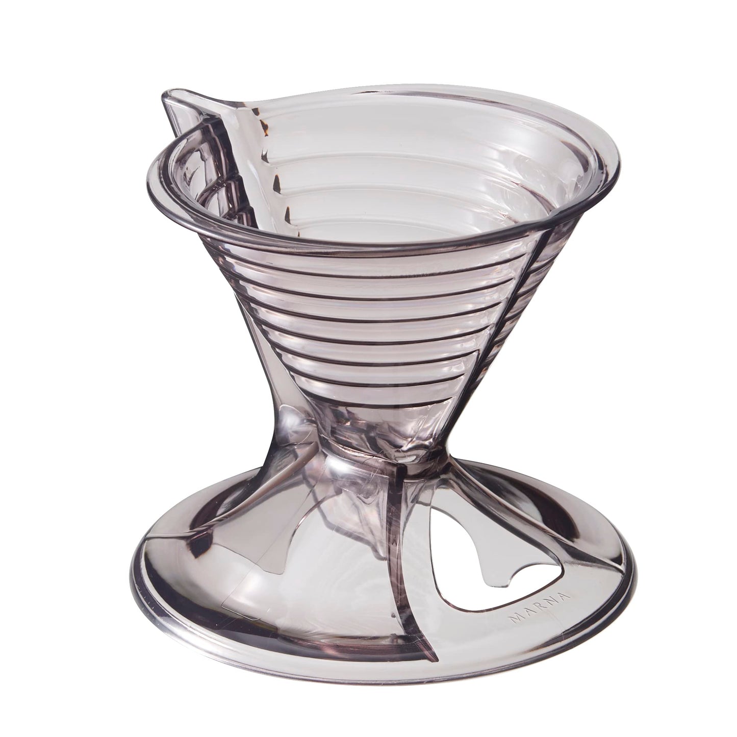 Marna Coffee Ready to K768BK Dripper (For 1 to 2 Cups, Can Be Set Without Breaking the Filter), Easy to See Water Amount, Coffee Dripper (Inner Diameter 2.4 inches (60 mm) x Outer Diameter 3.7 inches