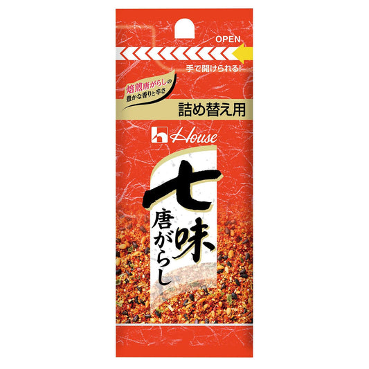 House Shichimi Tougarashi Japanese Mixed Chili Pepper Refill Packs 12g x10 pcs
