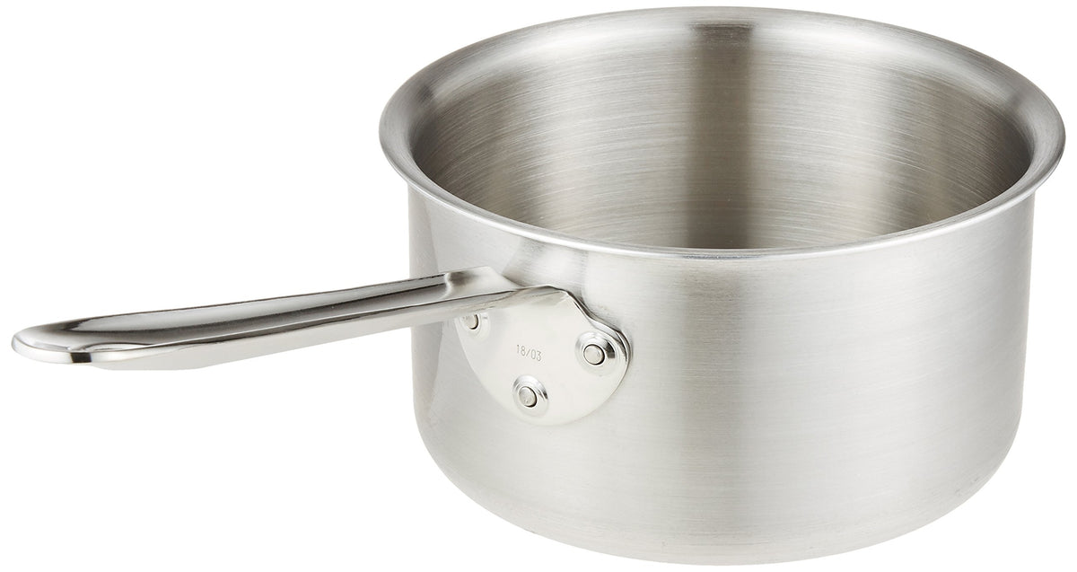 Endoshoji TKG ASTH401 Single Hand Pot, Deep Stew Pan, Torino Series, Stainless Steel Triple Layer Steel, Commercial Induction Cooker Compatible Pot, Size Indicator: 0.6 inches (15 cm), Outer Diameter