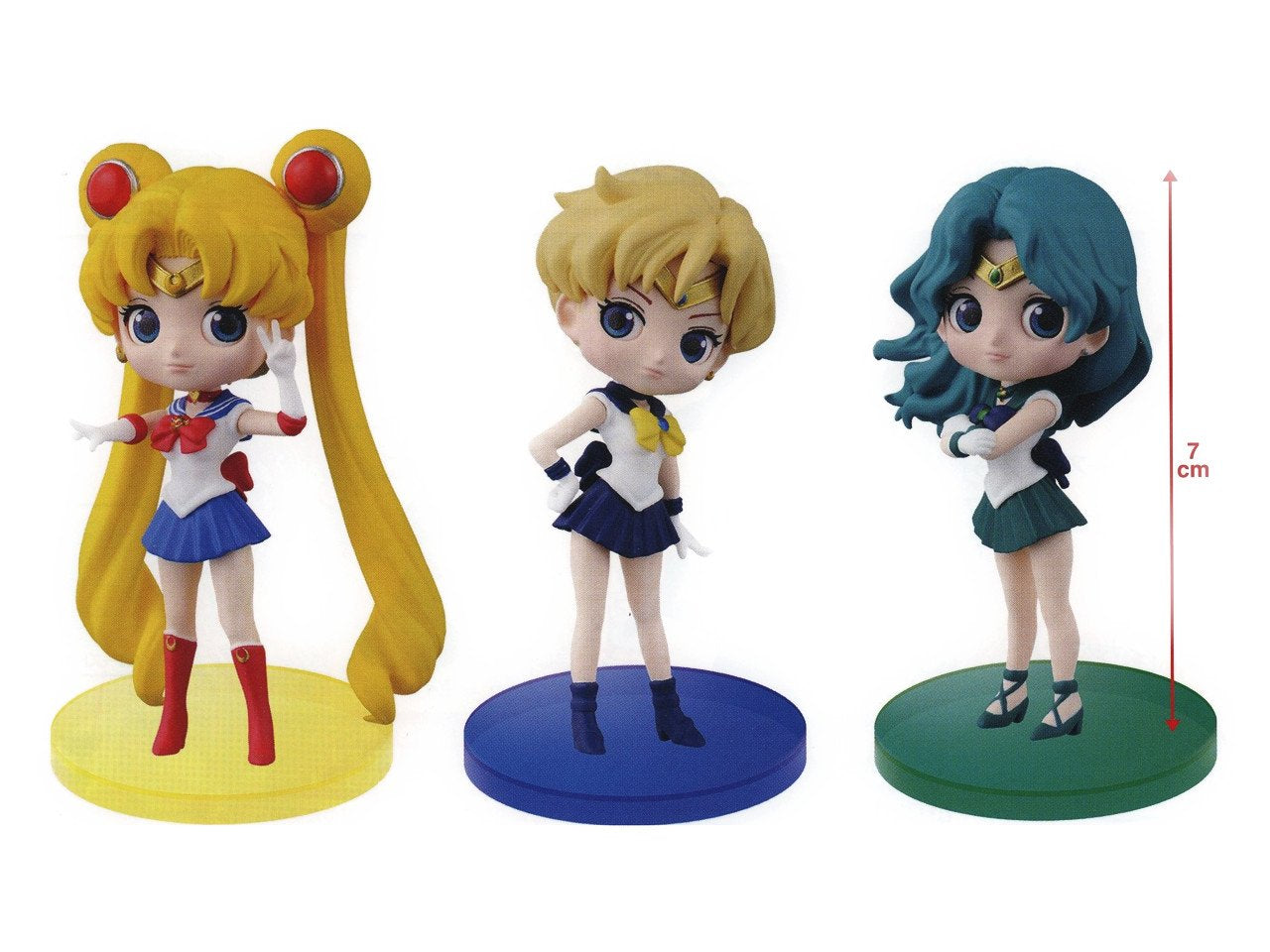 Banpresto Pretty Guardian Sailor Moon Q Posket Petit Vol.3 3Figures Complete Set Banpresto Japan