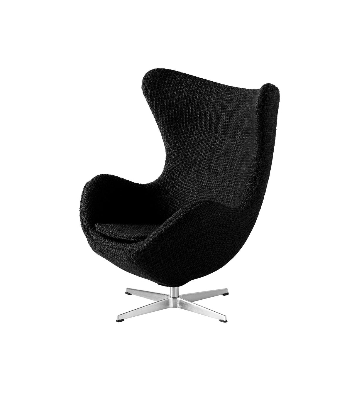 Fritz Hansen 840050 Miniature Egg 5.3 x 6.5 inches (13.5 x 16.5 cm), Black
