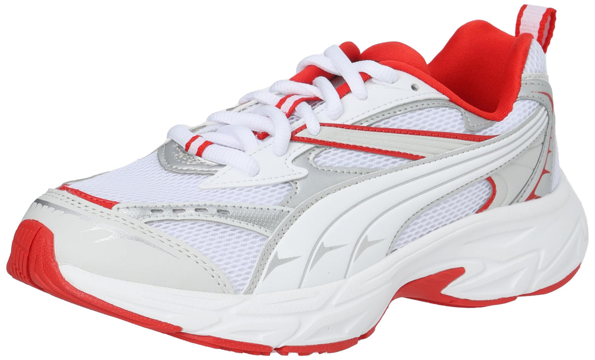 PUMA(プーマ) Men's Sneakers, 24 Spring Summer Color Puma White/for All Time Red/Puma Silver (15), 27.5 cm