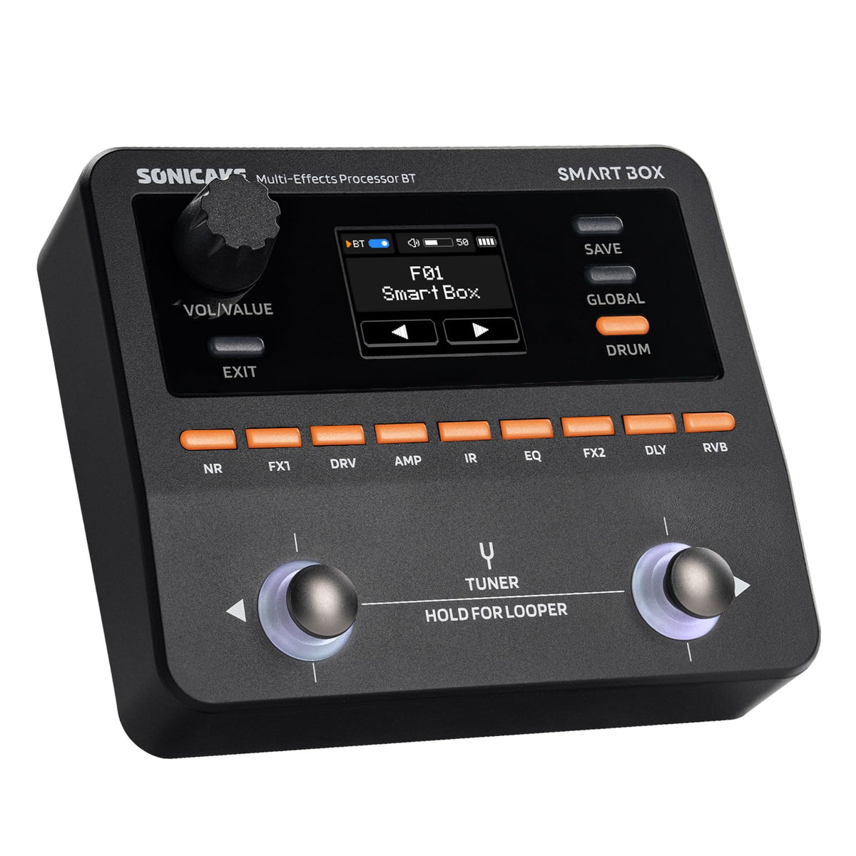 SONICAKE QME-20 Smart Box - Multi Effects Pedal for Guitar 130+ Effects