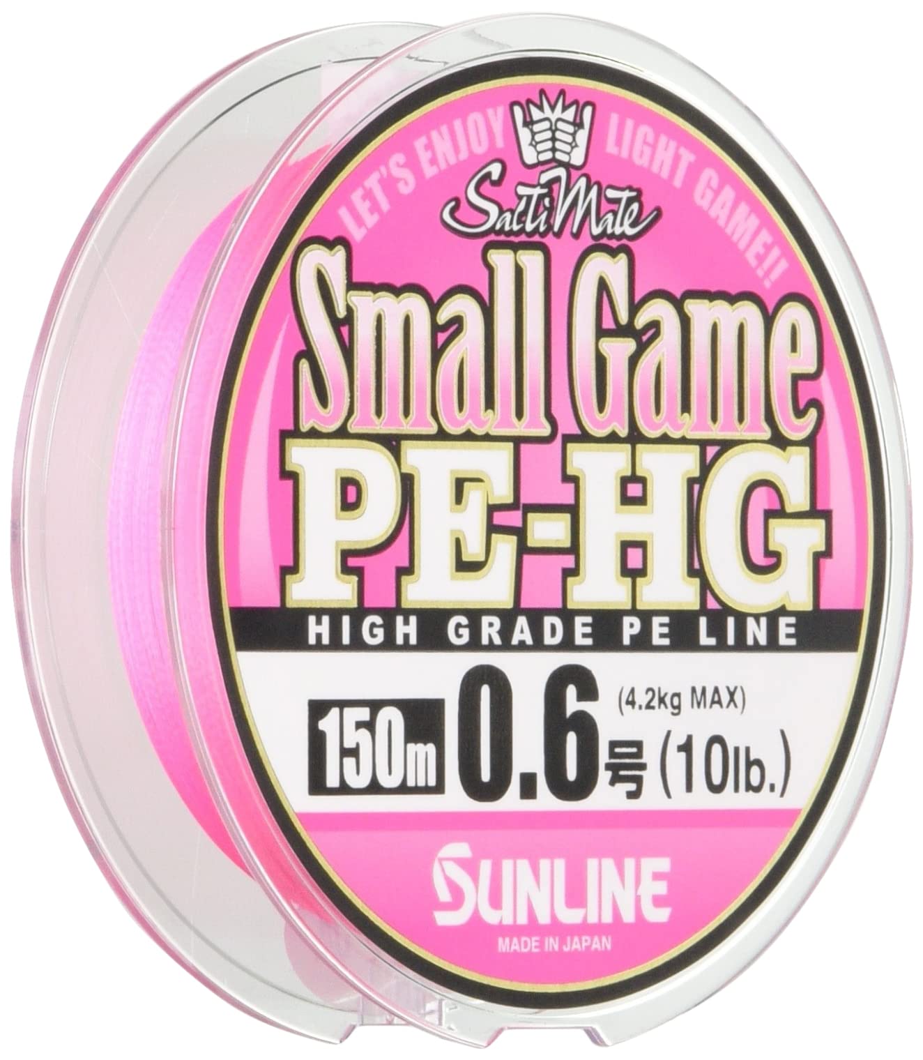 SUNLINE PE Line Saltimate Small Game HG 150m No. 0.6 10lb Sakura Pink