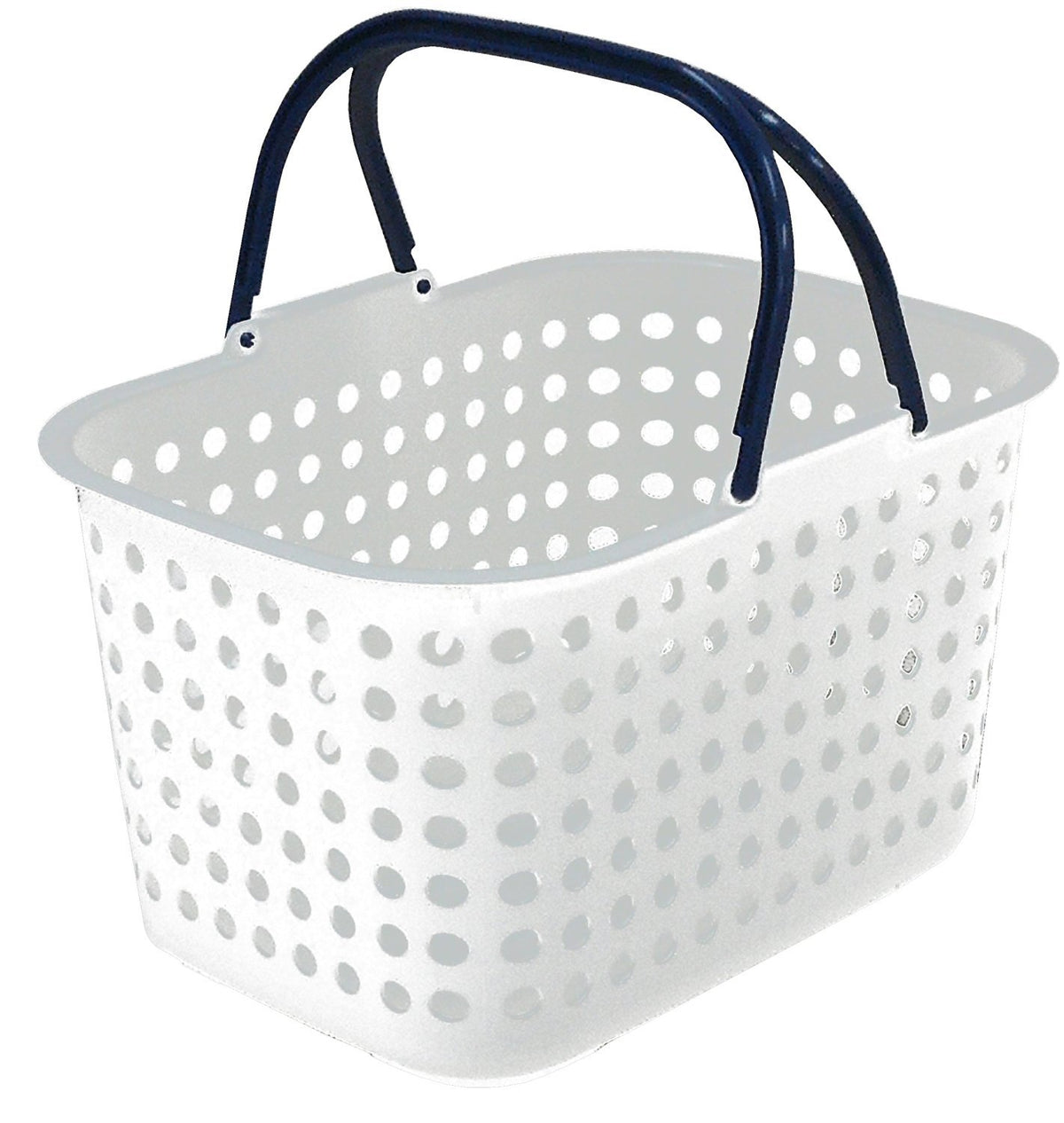 Heiwa Kogyo Laundry Basket, Dot, Shallow Type, White