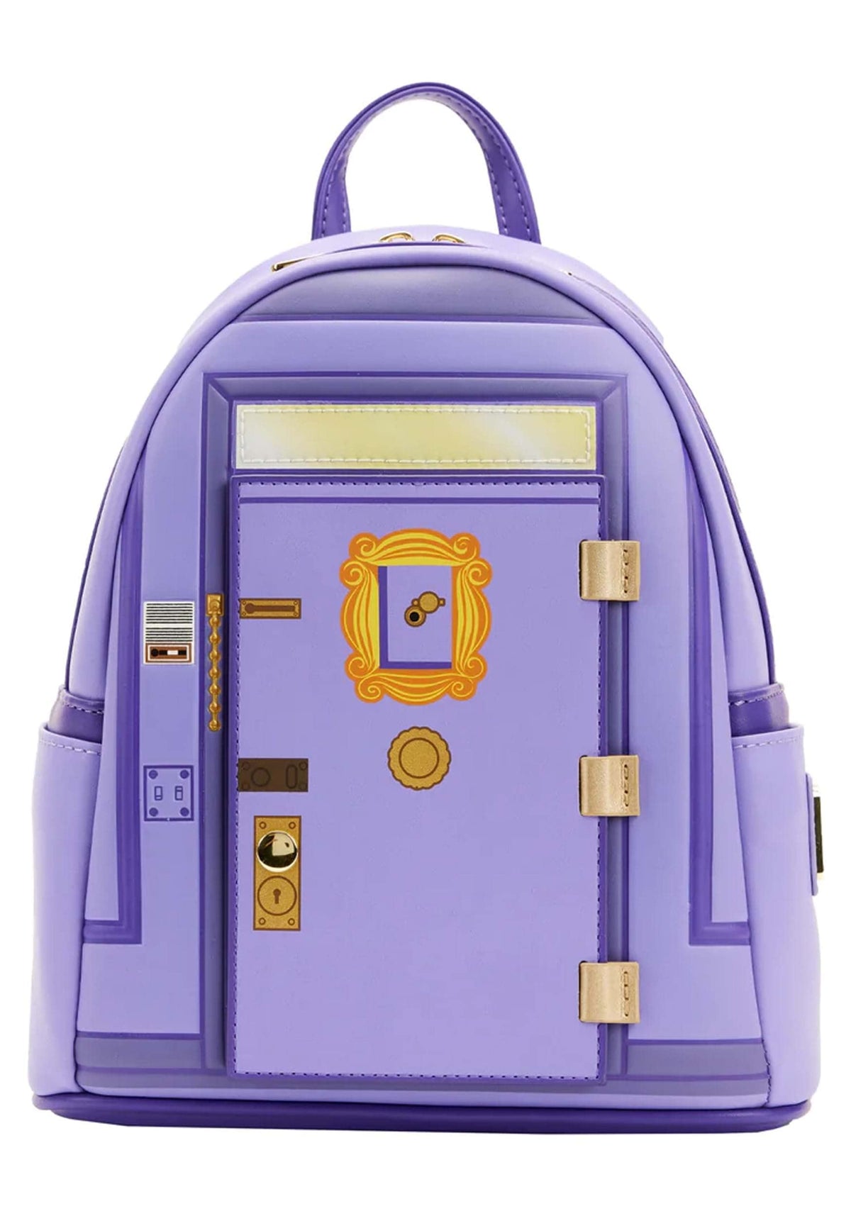 Loungefly Friends TV Series Front Door Chibi Art Womens Double Strap Shoulder Bag Purse