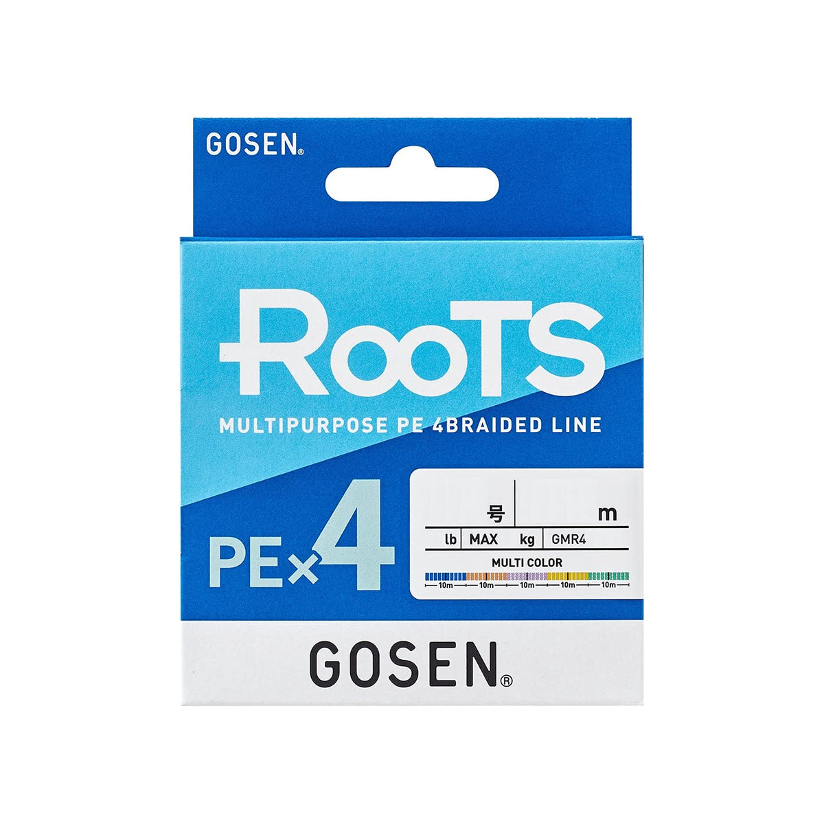 Gosen Roots PE x 4, Multicolor, 109.4 yd (100 m), No. 1